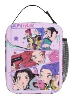 Anime Character Panel Pink Lunch Bag